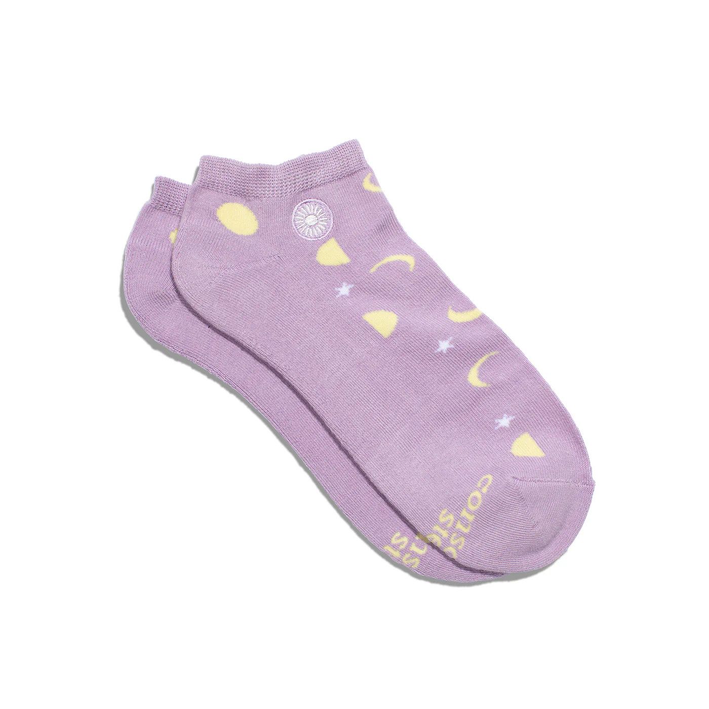 Ankle Socks That Support Mental Health, Purple, Medium