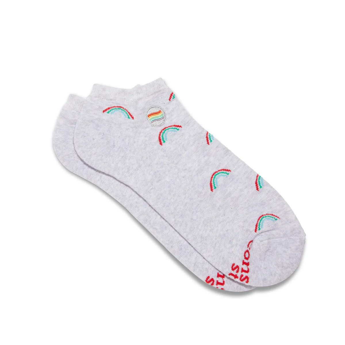 Ankle Socks That Save LGBTQ Lives, Rainbow, Medium