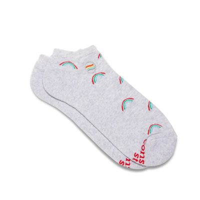 Ankle Socks That Save LGBTQ Lives, Rainbow, Medium