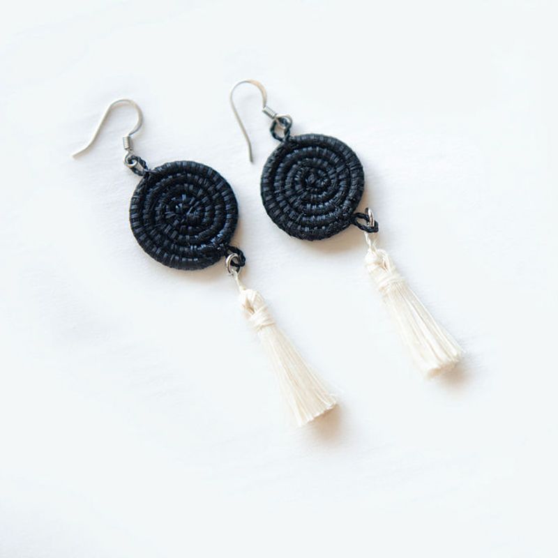 Black- Inshunda Earrings, Rwanda