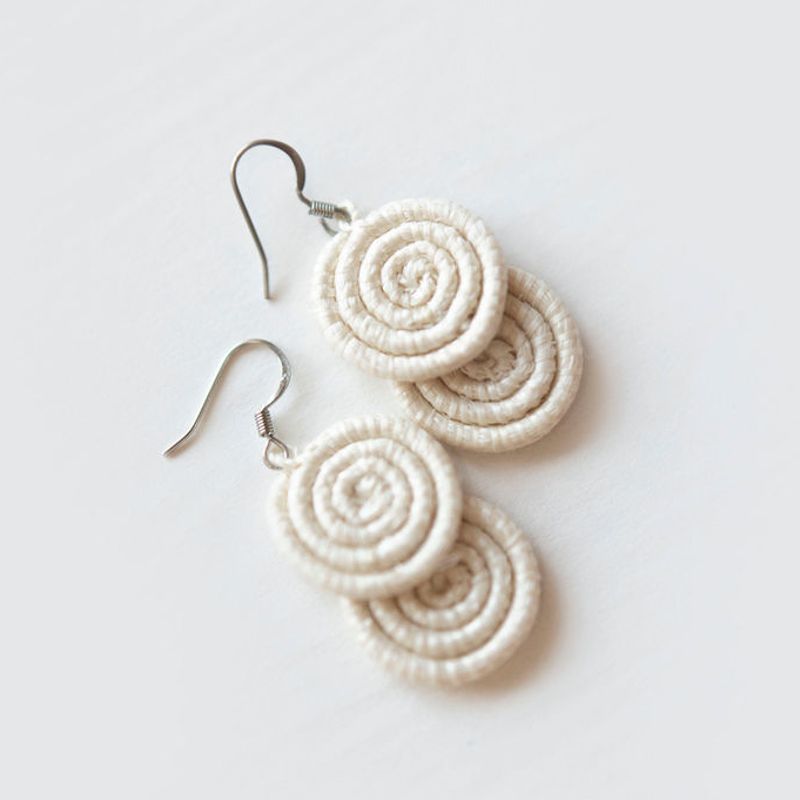 Natural-Kimwe Earrings, Rwanda