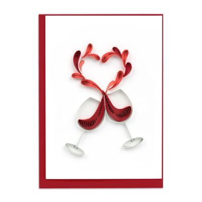 Toast To Love Mini Quilling Card, Vietnam