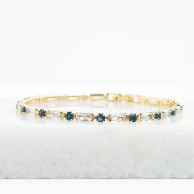 Glimmer Something Blue Tennis Bracelet, China