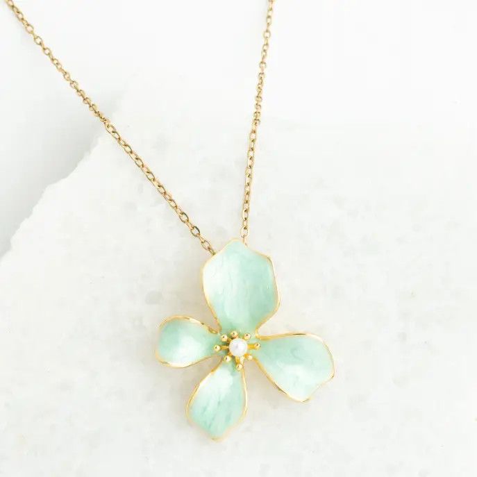 Hope in Bloom Necklace in Mint, China
