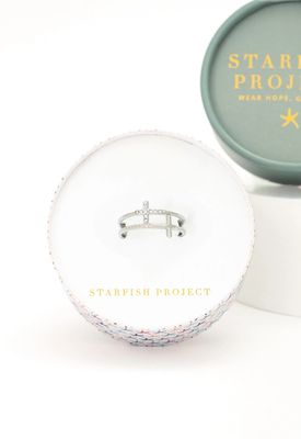 Silver Cross Serenity Ring, China