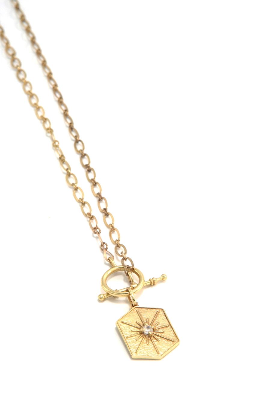 Guiding Light Brass Necklace, India