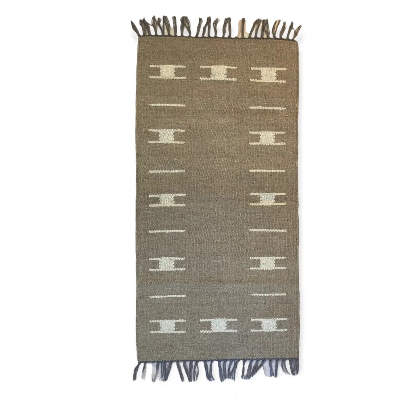 Handmade Kilim Wool In Beige, Egypt