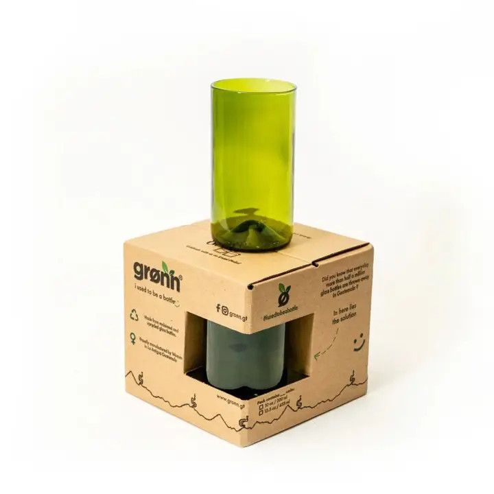 Olive Glassware - Set of 4, Guatemala