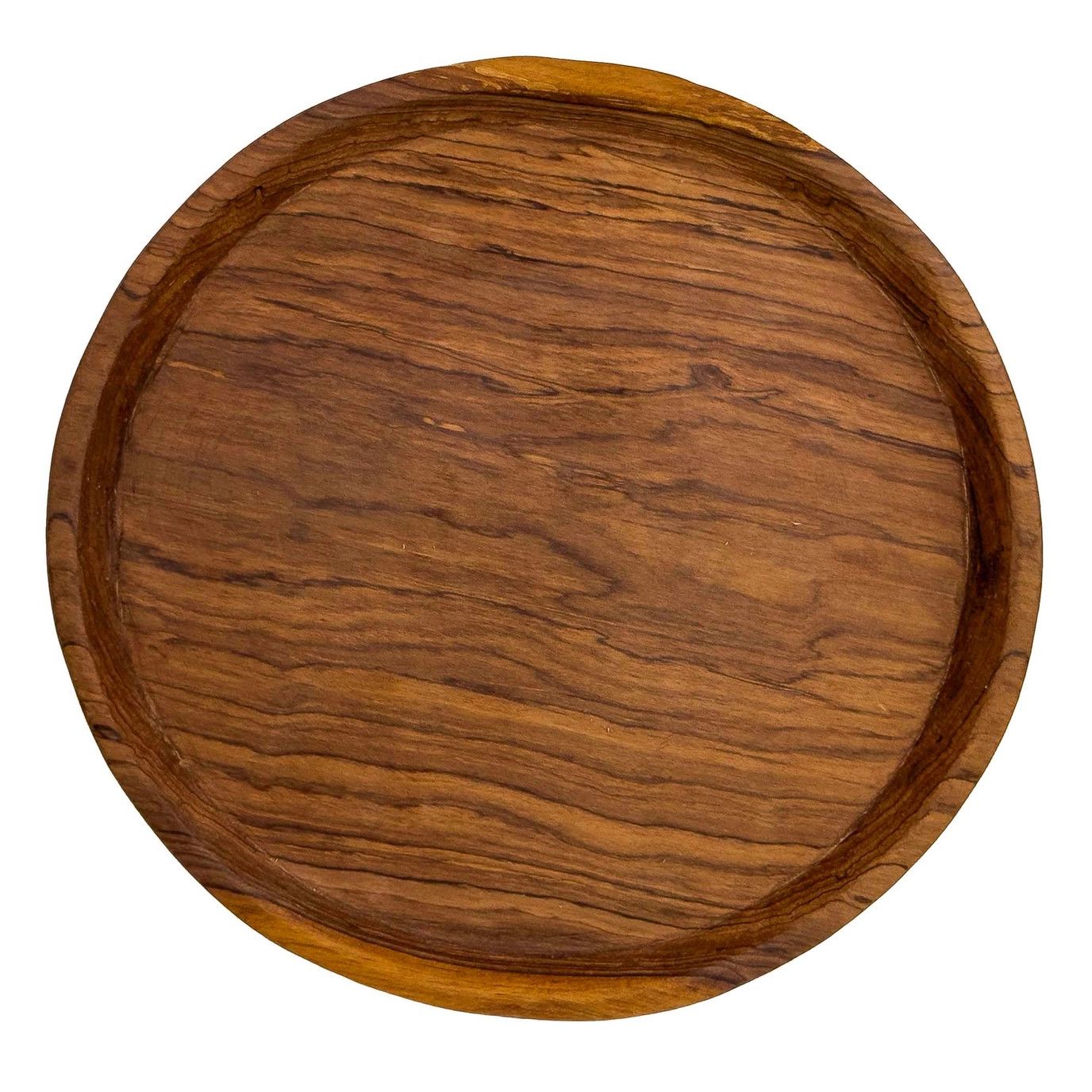 Round Olive Wood Tray, Kenya