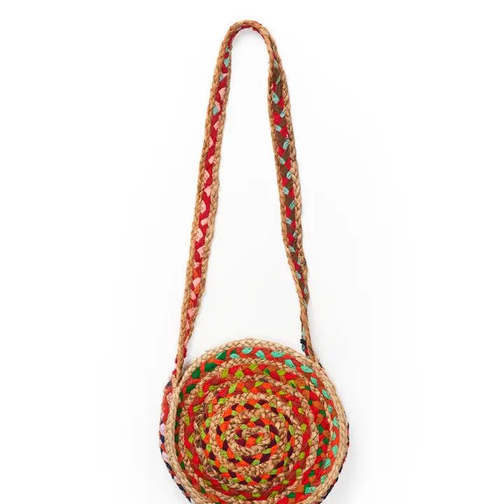 Chindi Multicolor Crossbody Tote Bag, India