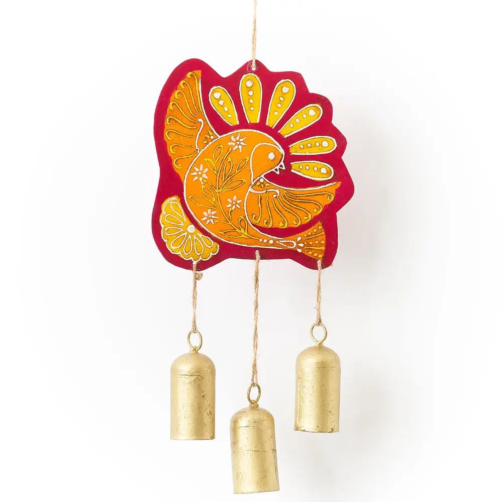 Henna Treasure Dove Bell Wind Chime, India