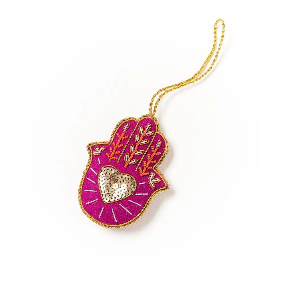 Hamsa Felt Ornament, India