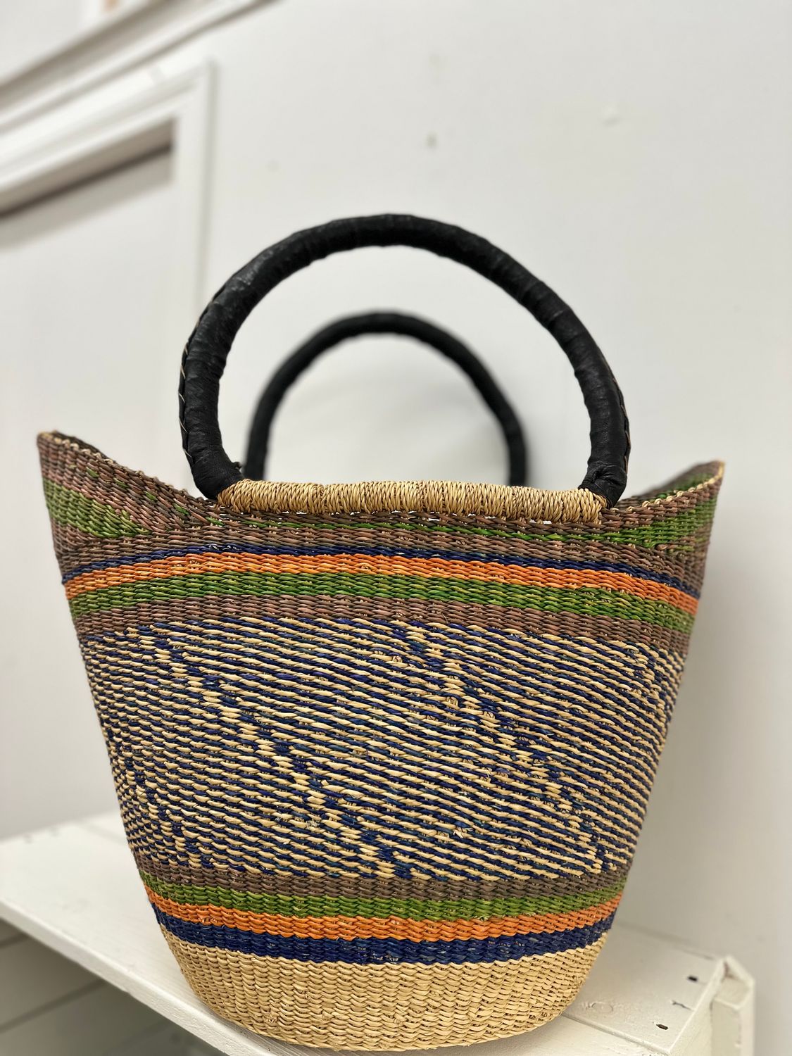 Assorted Bolga Basket, Large, Ghana