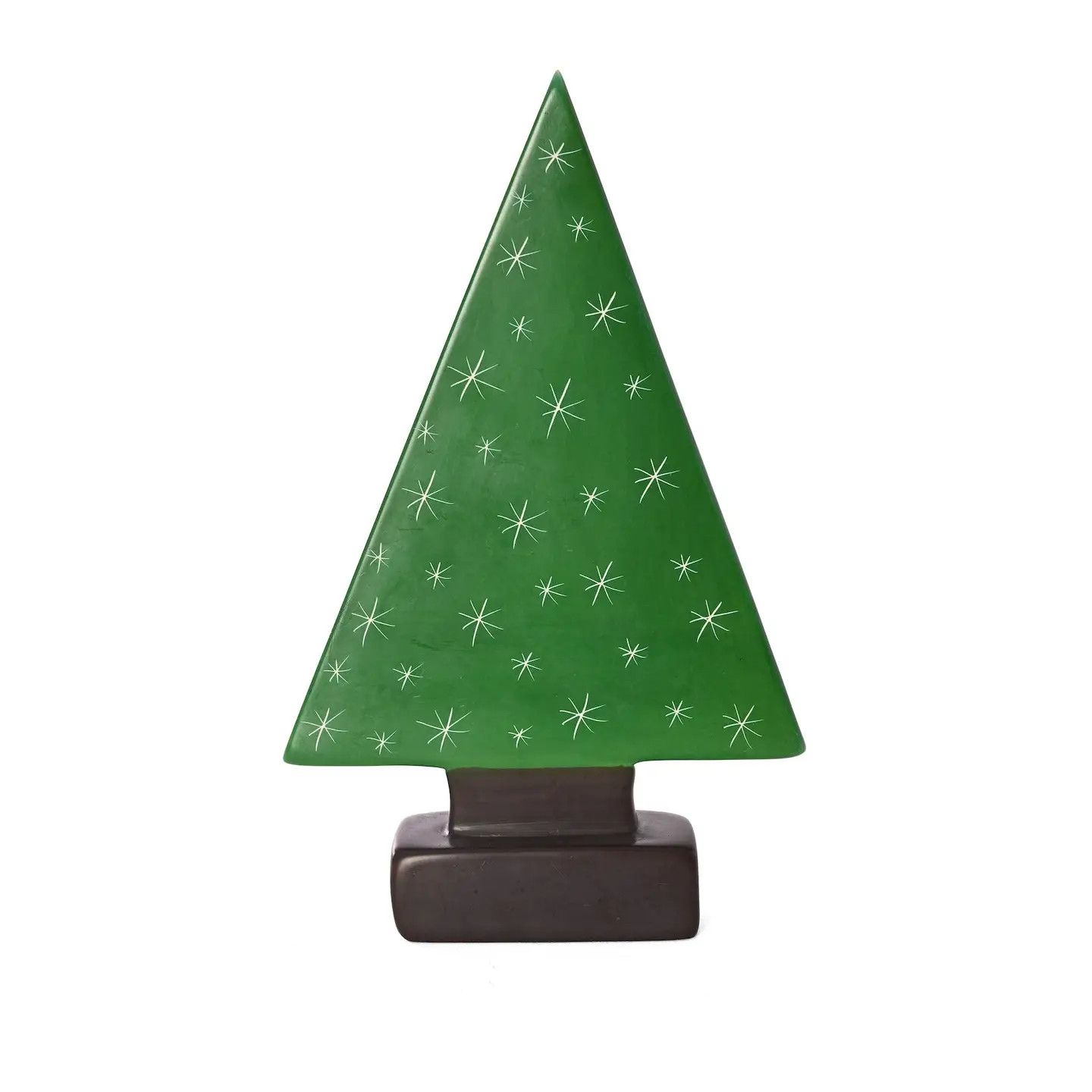Large Soapstone Green Christmas Tree, Kenya