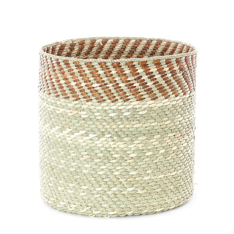 Brown and Natural Iringa Basket, Tanzania