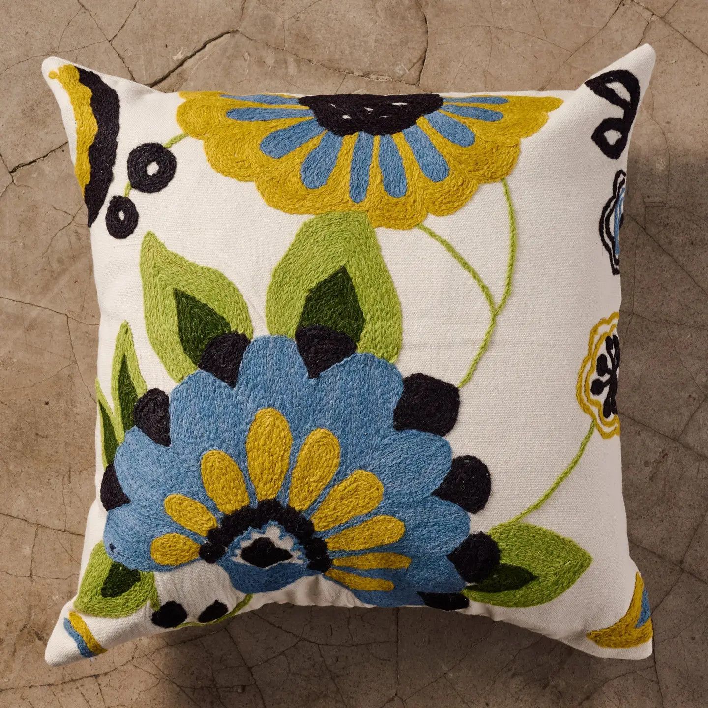 Baga Embroidered Pillow 46x46cm, India