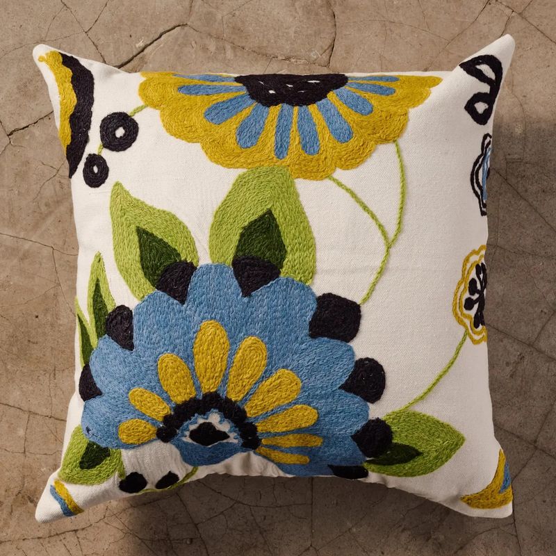 Baga Embroidered Pillow 46x46cm, India