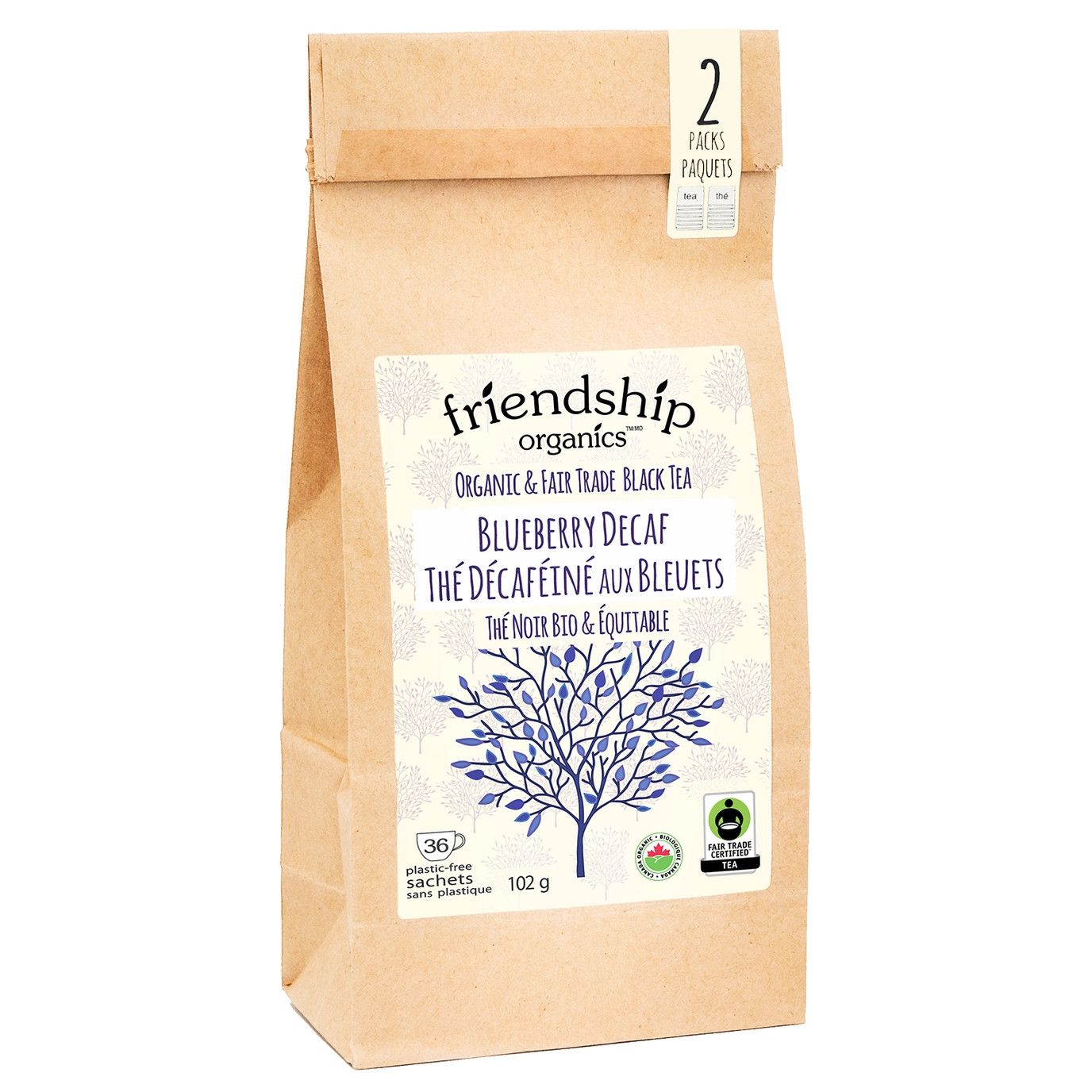 Friendship Tea Twin-Pack Decaf Blueberry