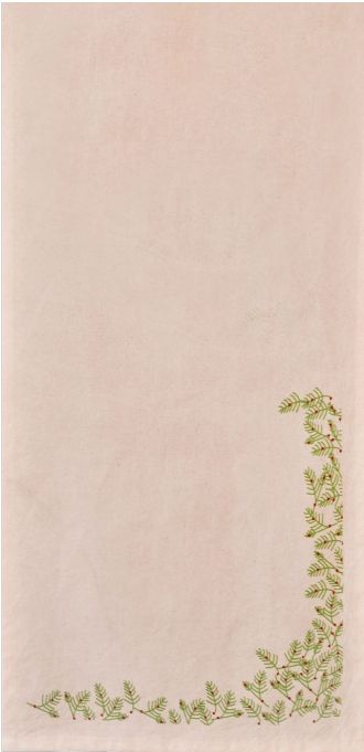 Peach Christmas Table Runner, India