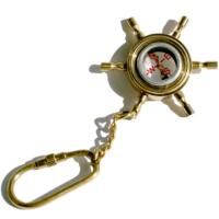 Keyring Ships Wheel, Compass, India