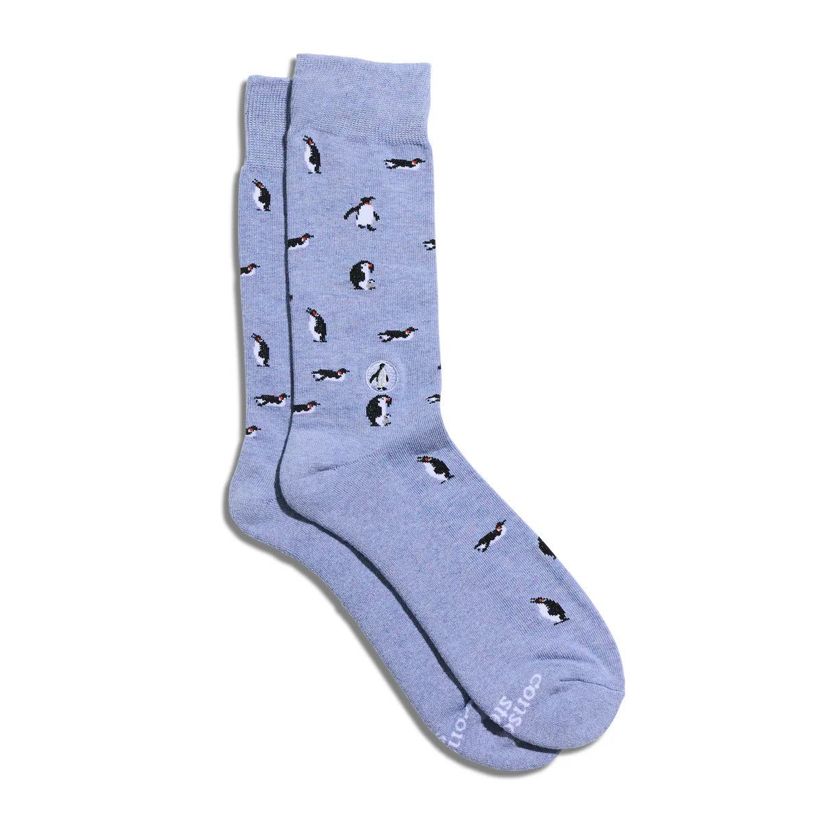 Socks That Protect Penguins, Blue, Small