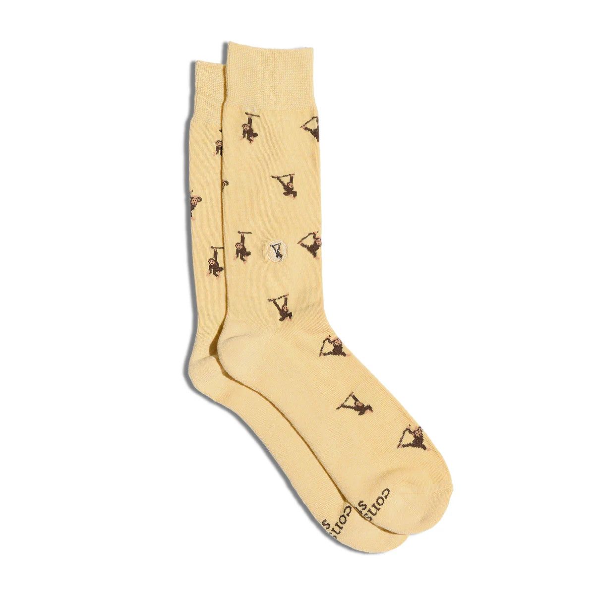 Socks that Protect Chimpanzees, Yellow, Medium