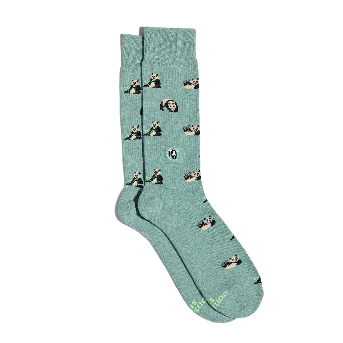 Socks that Protect Pandas, Green, Small
