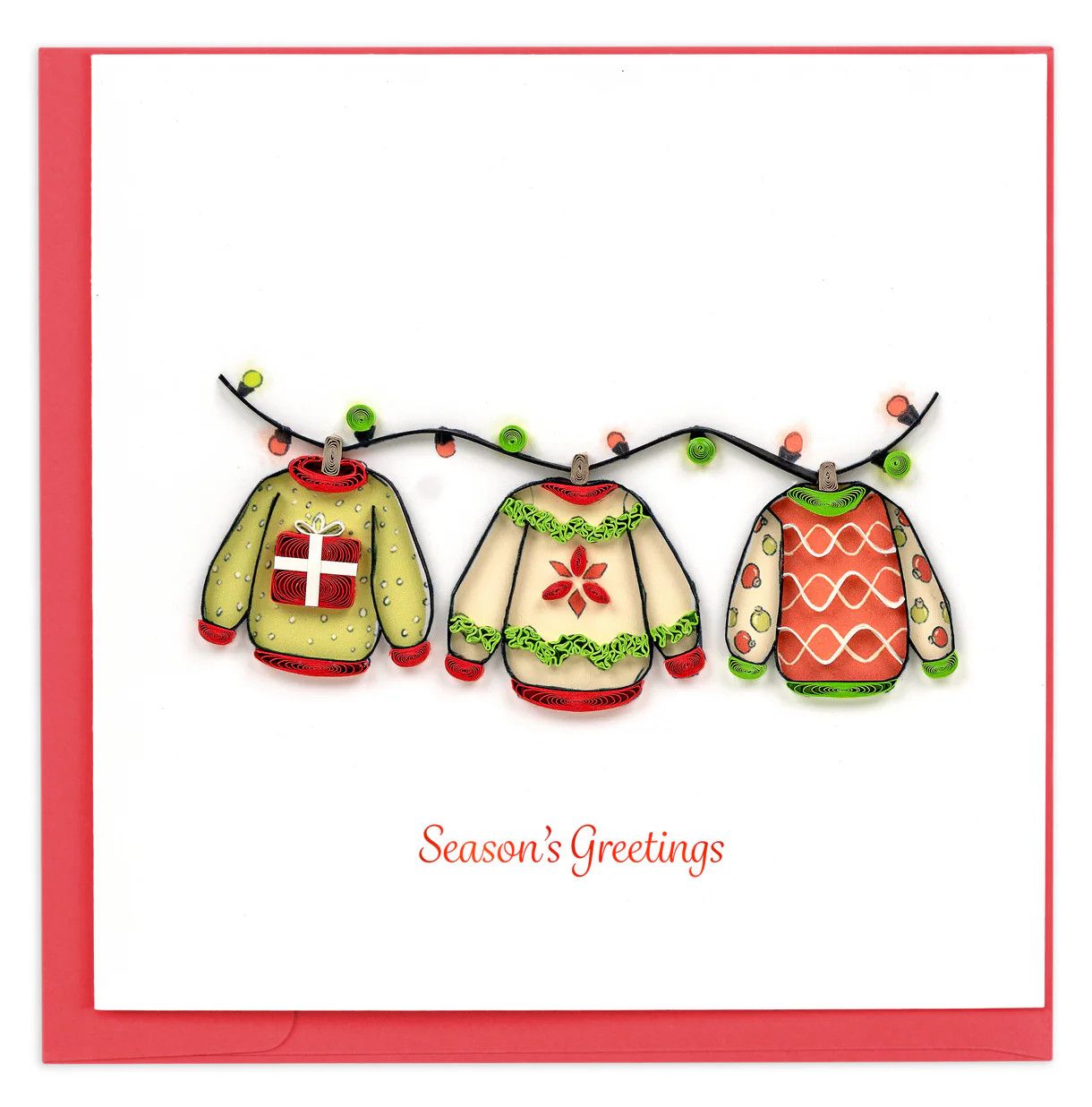 Holiday Sweaters Quilling Card, Vietnam