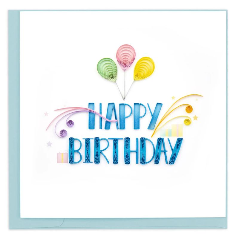 Nouveau Birthday Quilling Card, Vietnam