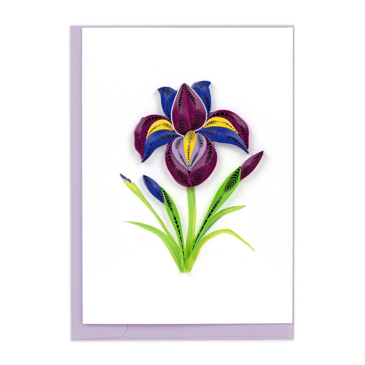 Iris Flowers Mini Quilling Card, Vietnam