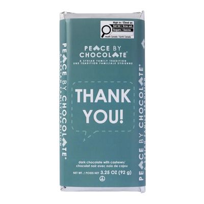 Peace by Chocolate - Thank You Dark Chocolate Bar