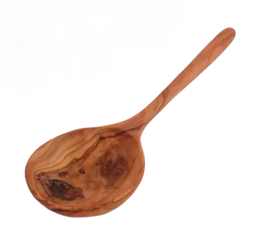 Deep Olive Wood Serving Spoon, Tunisia