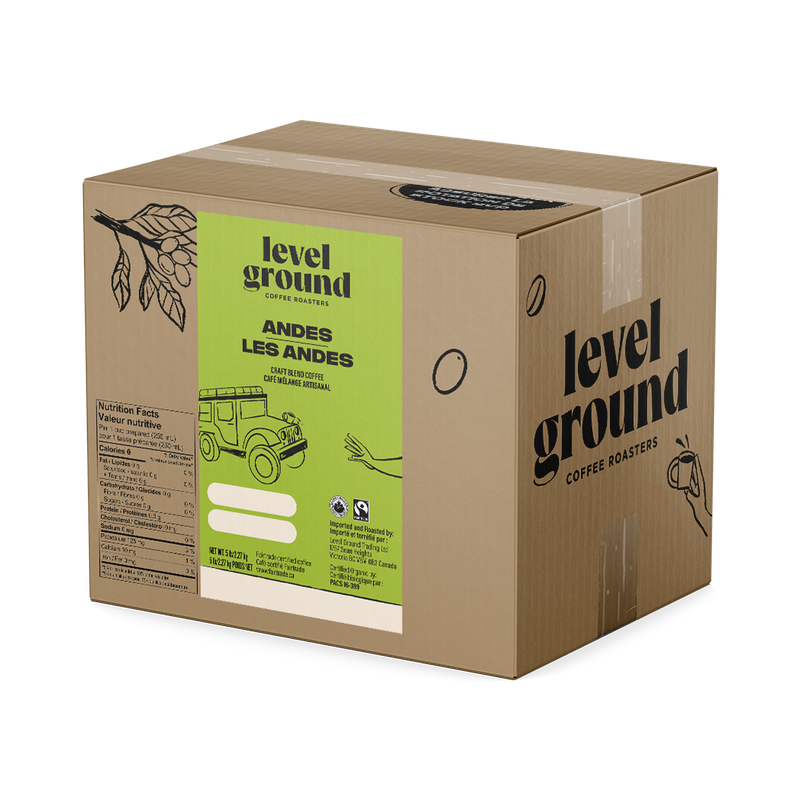Coffee - Level Ground Andes Mountain Bean - 5lb Box