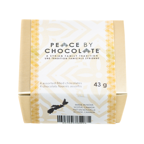 4 Assorted Chocolates, Peace by Chocolate