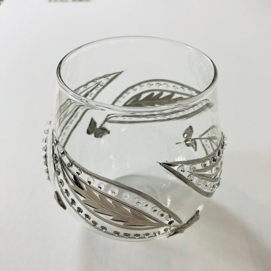 Blown Glass Wine Glass, Egypt