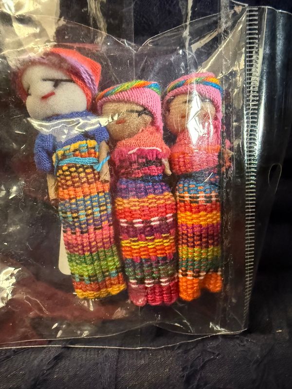 Small Worry Dolls Set Of 3, Guatemala