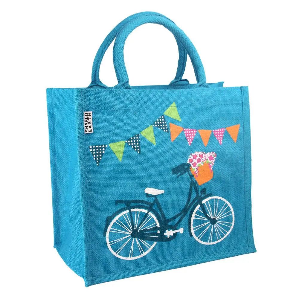 Jute Shopping Bag, Bicycle, India
