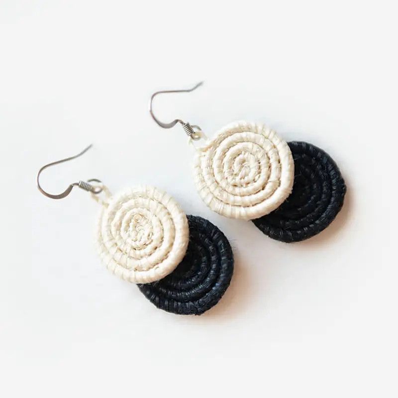 Black- Kinga  Earrings, Rwanda