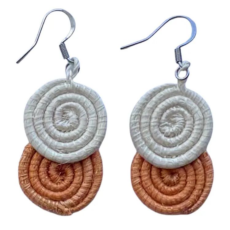 Tangerine - Kinga  Earrings, Rwanda