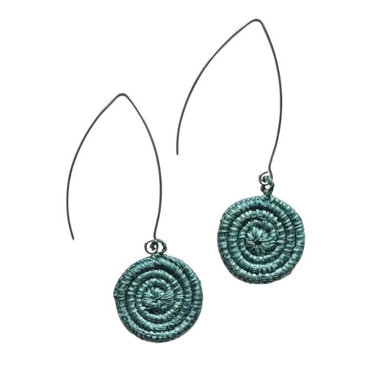 Green- Ziga Earrings, Rwanda