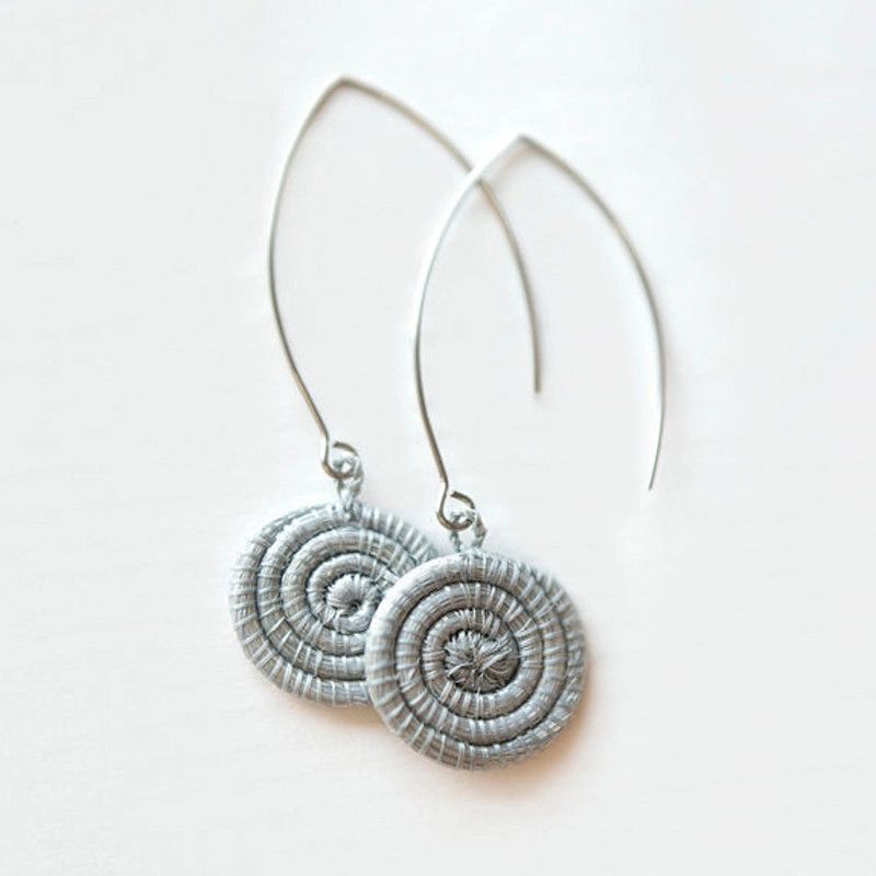 Ice Blue- Ziga Earrings, Rwanda
