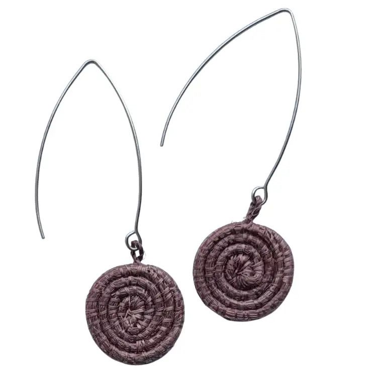 Oxblood- Ziga Earrings, Rwanda