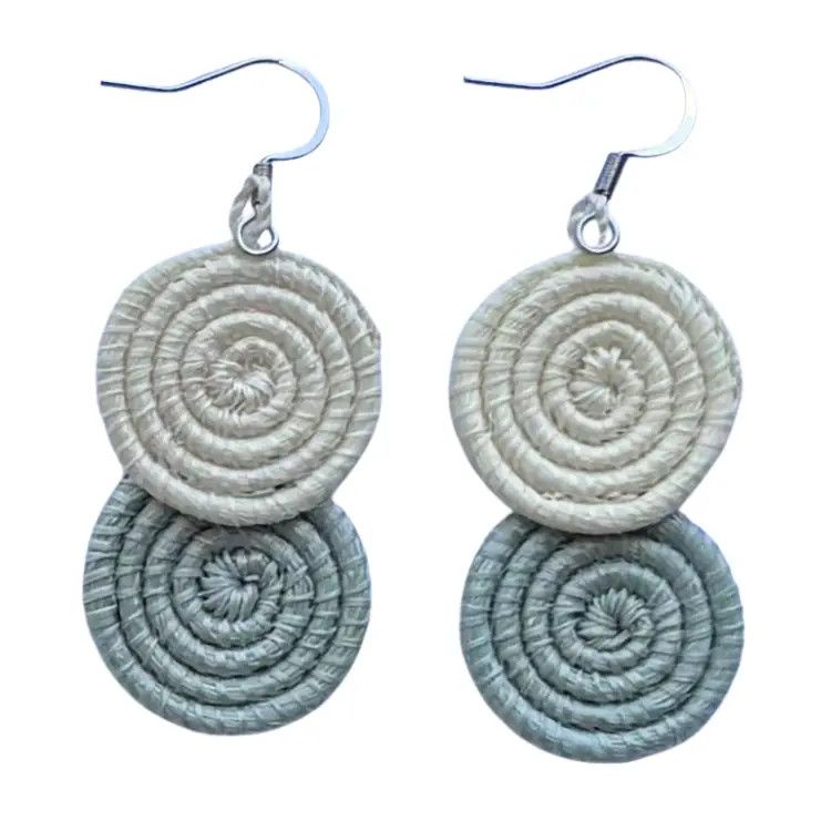 Ice Blue- Kinga  Earrings, Rwanda