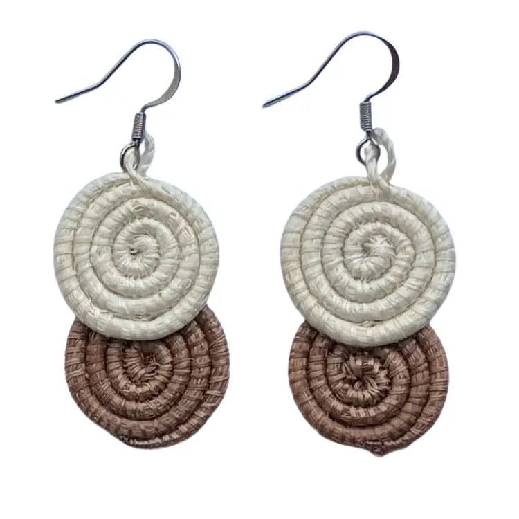 Mocha, Kinga  Earrings, Rwanda