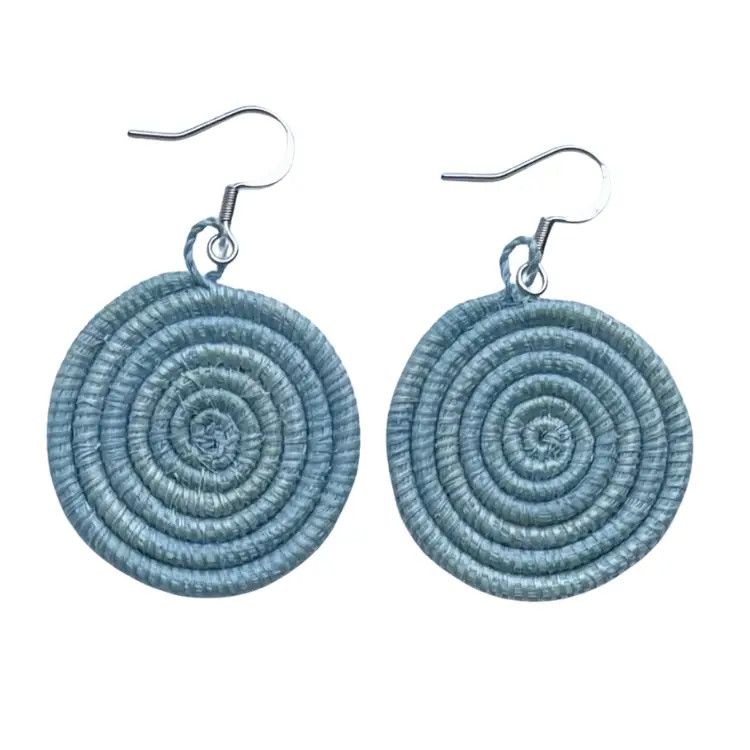 Periwinkle - Small Disc Earring, Rwanda