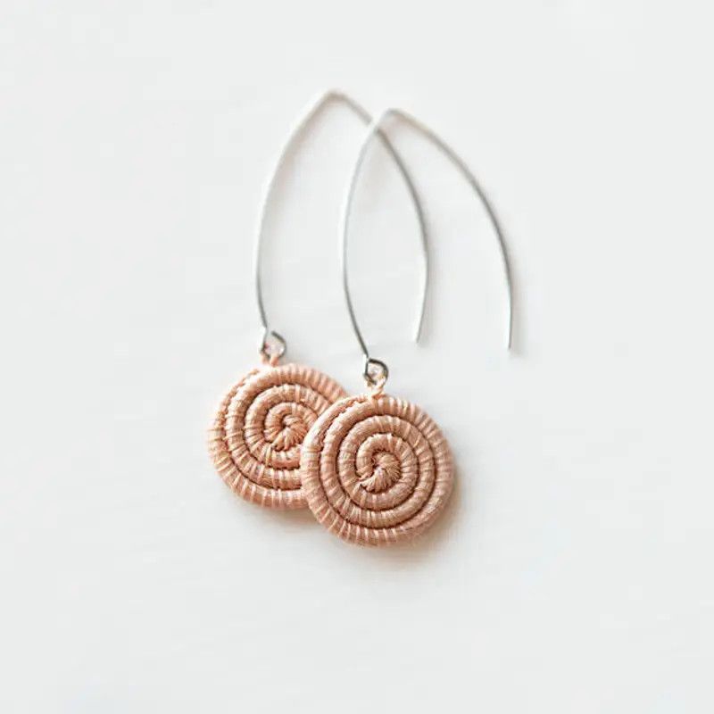 Blush- Ziga Earrings, Rwanda