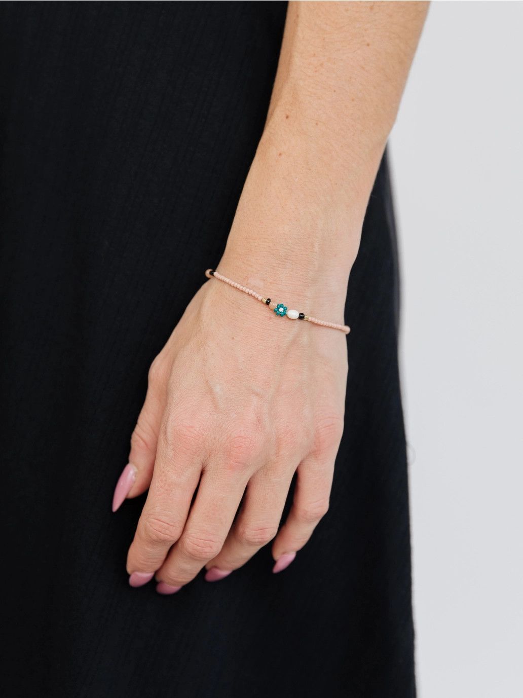 Aliah Beaded Bracelet Rosette, India