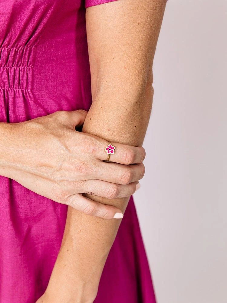 Blossom Ring Magenta, India