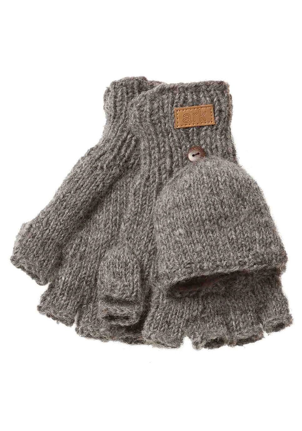 Helix Kangaroo Mittens- Grey, Nepal