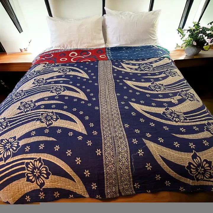 Recycled Sari Kantha Blanket &amp; Throw, Bangladesh